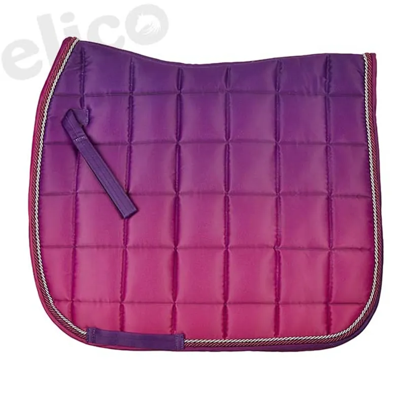 Elico Newington Saddle Pad in Ombre Purple and Pink